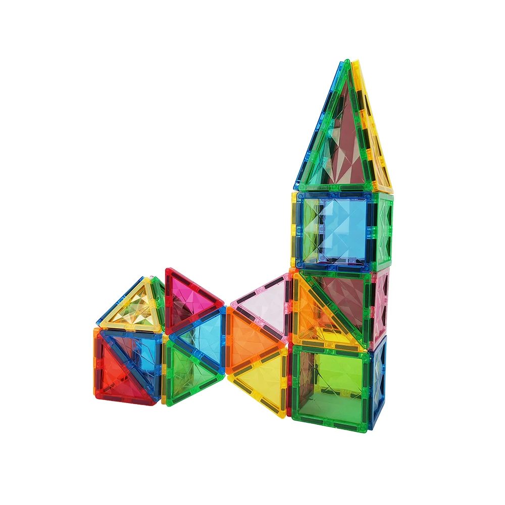Magnetic Blocks Tiles Plastic Building Education Toys for Kids