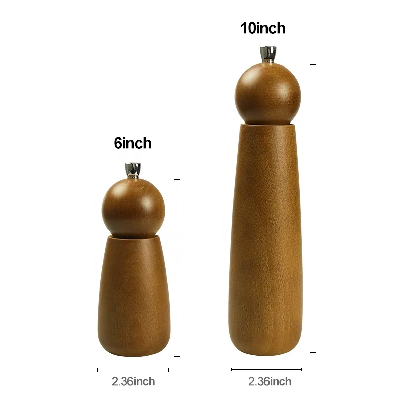 
Custom Wood Pepper Mills Grinders,Salt And Pepper Grinder 2 in 1 