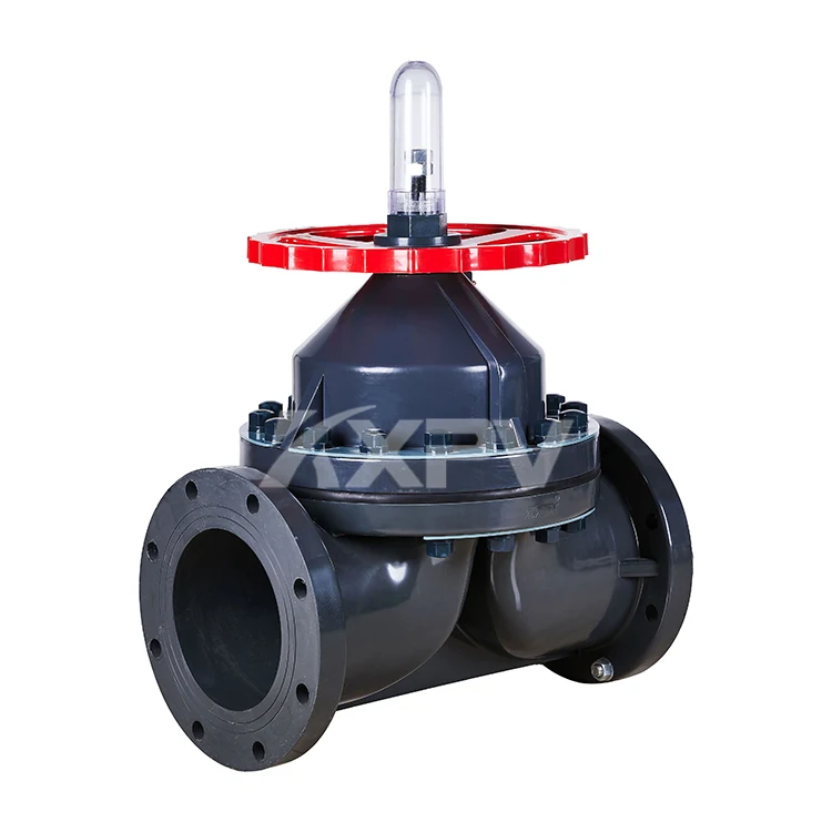 Оптовая Продажа Лучшее качество промышленных DN15-DN250 Пластиковые ПВХ Фланец мембранный клапан