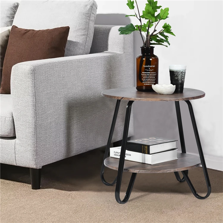 Reliable factory direct supply wooden MDF smart coffee table living room wood side table folding patio outdoor end table modern