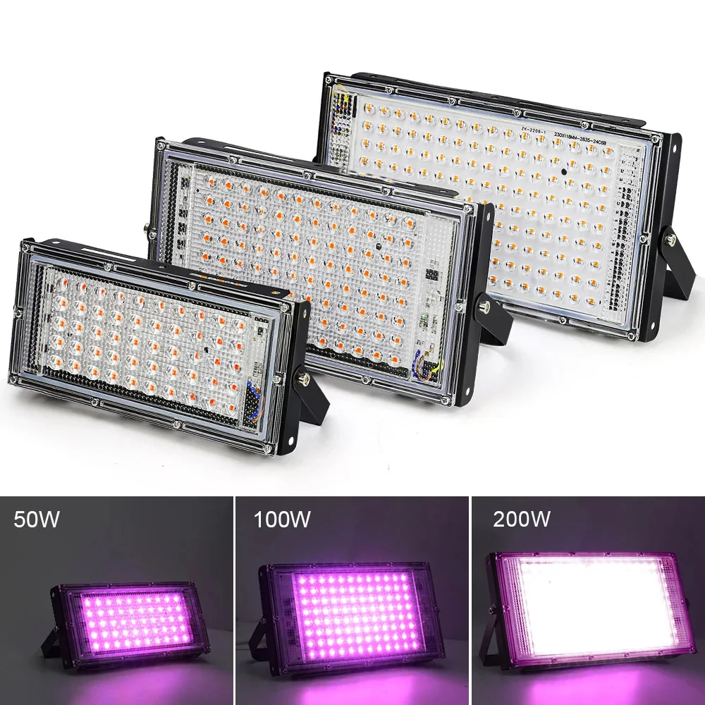 wholesale 220V 110V 50W 100W 200W LED Spotlight for plant growth greenhouse aquarium full spectrum indoor led plant grow light