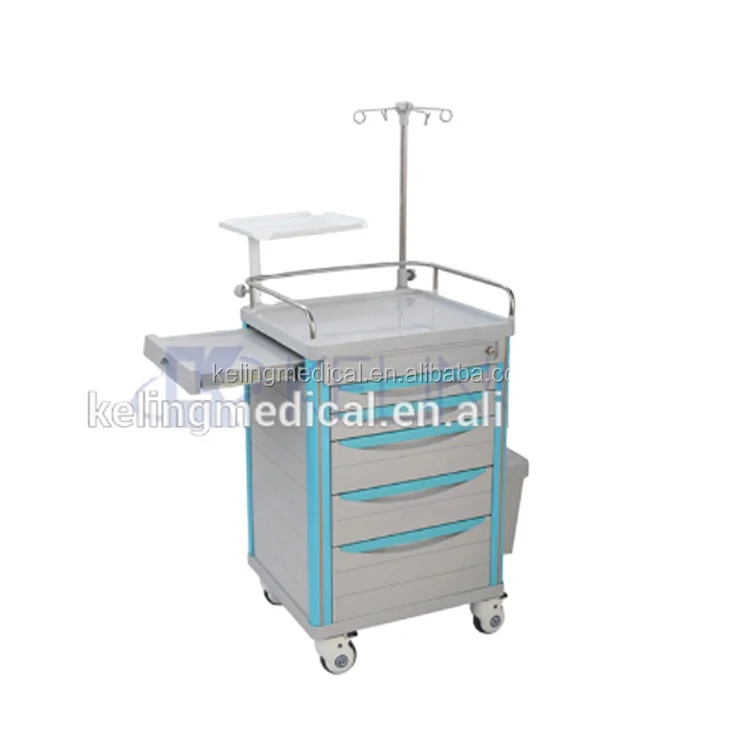 Oxygen cylinder stand medical equipment high quality hpl hospital emergency trolley cart