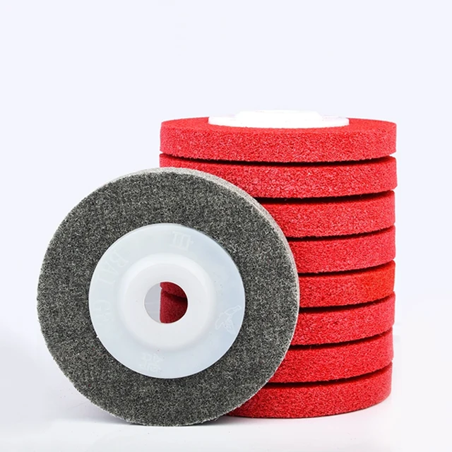 4 inch fiber abrasive disc for metal polishing, Non woven polishing disc