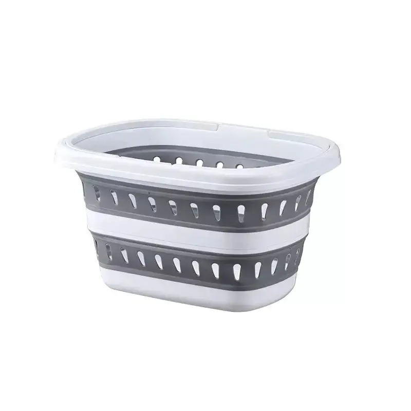 New Design Collapsible Plastic Foldable Retractable Dirty Clothes Basket