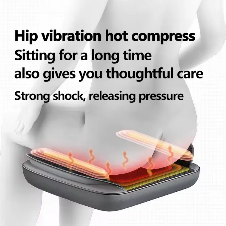 S99 Multi-functional  Multi-functional  Kneading Air Compression  Shoulder Neck Back Leg Massage Mattress With Heat