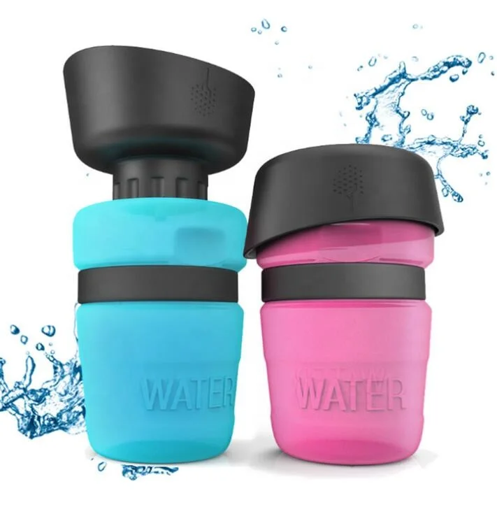 Hot Portable Pet Drinking Cup Squeeze type pet accompanying cup Dispenser Leakproof Foldable Outdoor Pet Dog Travel Water Bottle
