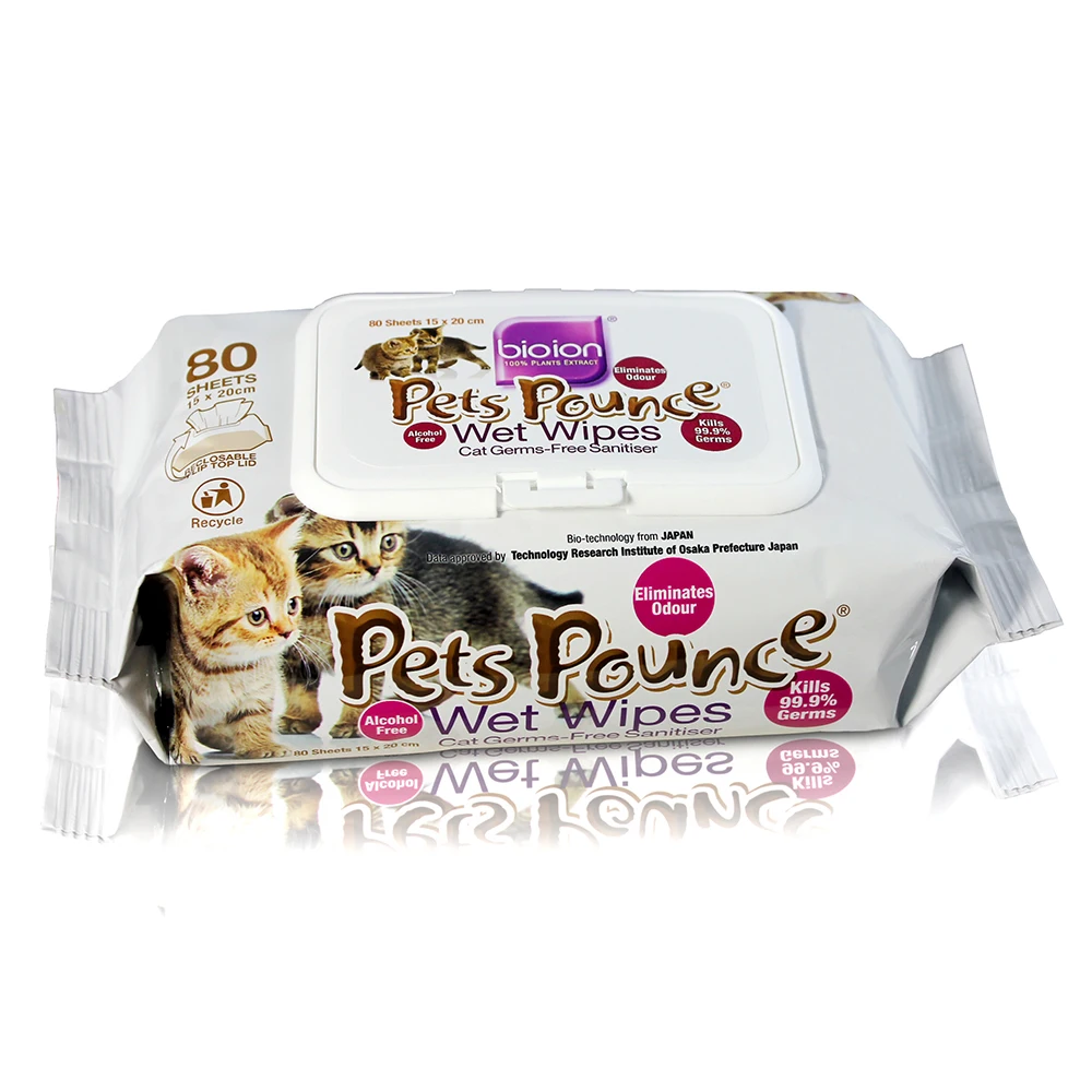 OEM  Attractive Price Softcare Biodegradable Pet Wet Wipes Unscented