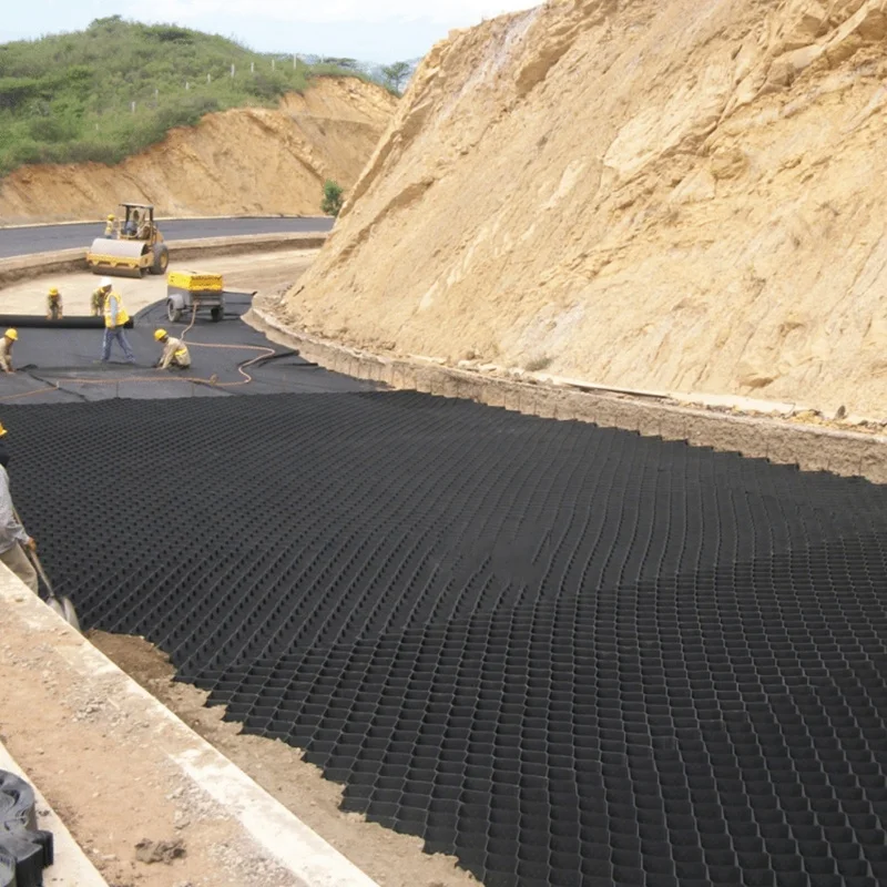 Gravel Stabilizer Grid Ground Hdpe Geocell Price Geocell Factory 150mm Gravel Stabilizer for Driveway Retaining Walls