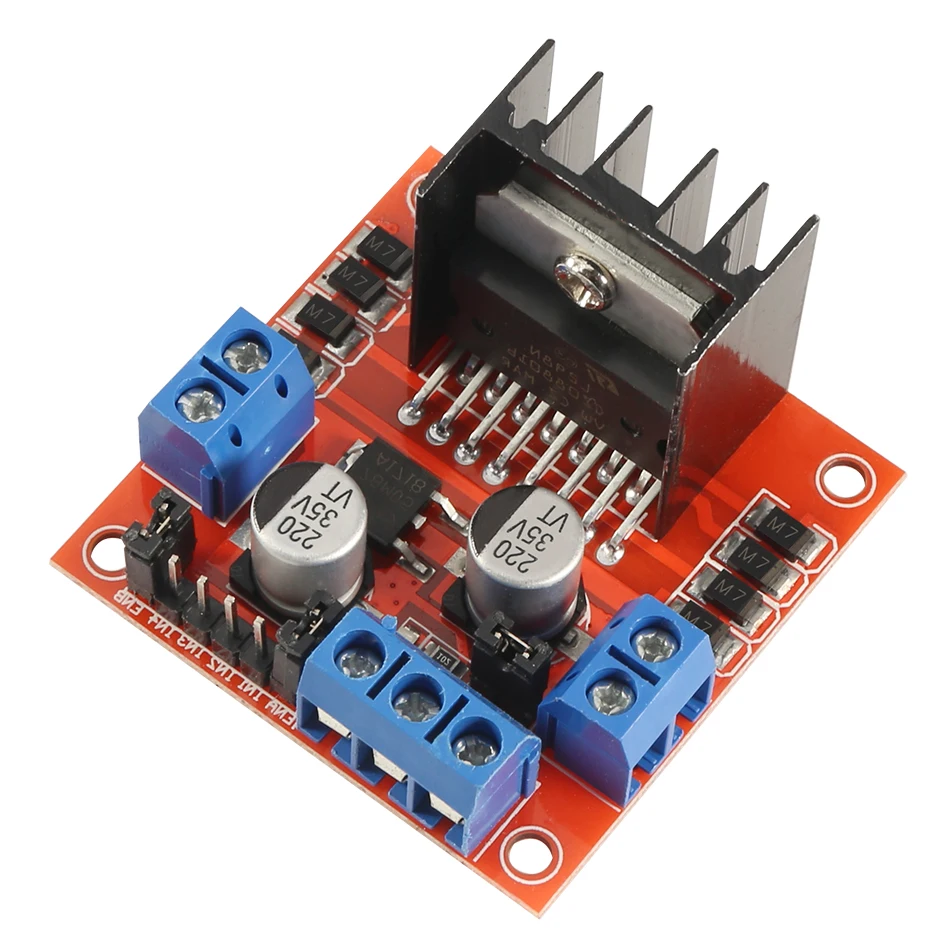5PCS L298N Dual H Bridge DC Stepper Motor Driver Controller Board Module for Arduino L298N for Smart Car Robot