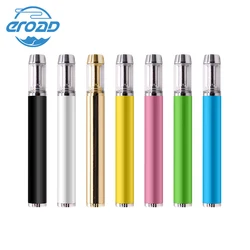 Hot new products CBD vape pen glass tip ceramic vape with 350mah buttonless battery
