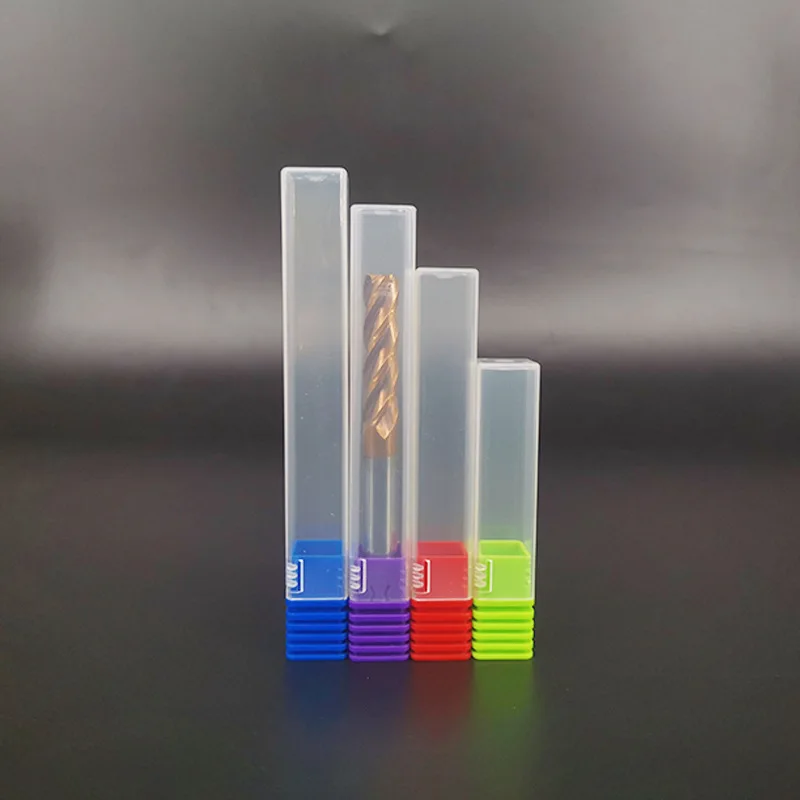 CNC cutting tool milling cutter plastic box for storage end mills carbide