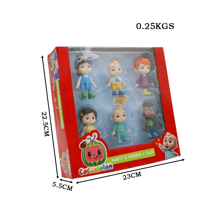  Лидер продаж семейная кукла Cocomelon Friends 6 шт./компл. фигурка cocomelon игрушечные персонажи фигурки