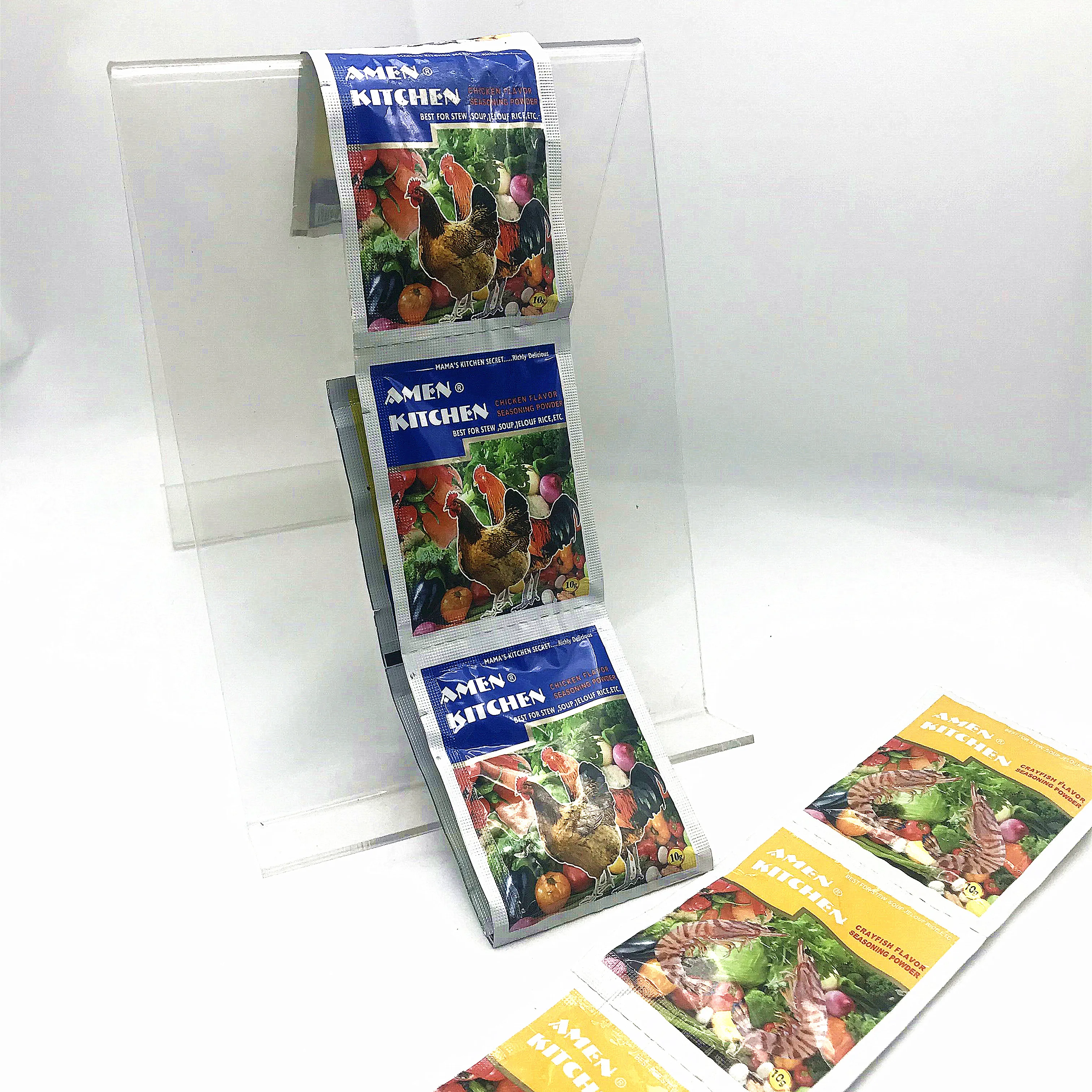 Mixed Seasoning Cube Shrimp Chicken Flavor Stock 10G Sachet Powered For Halal African Muslim Cook