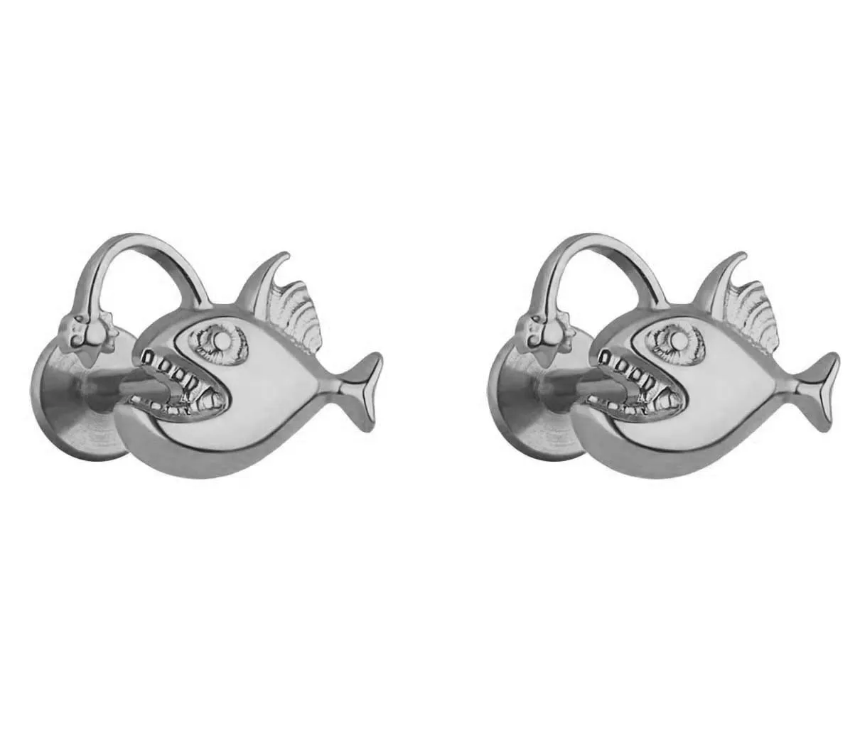 Milskye fashion fine jewelry for women 2024 14k gold plated 925 silver lantern fish stud earrings