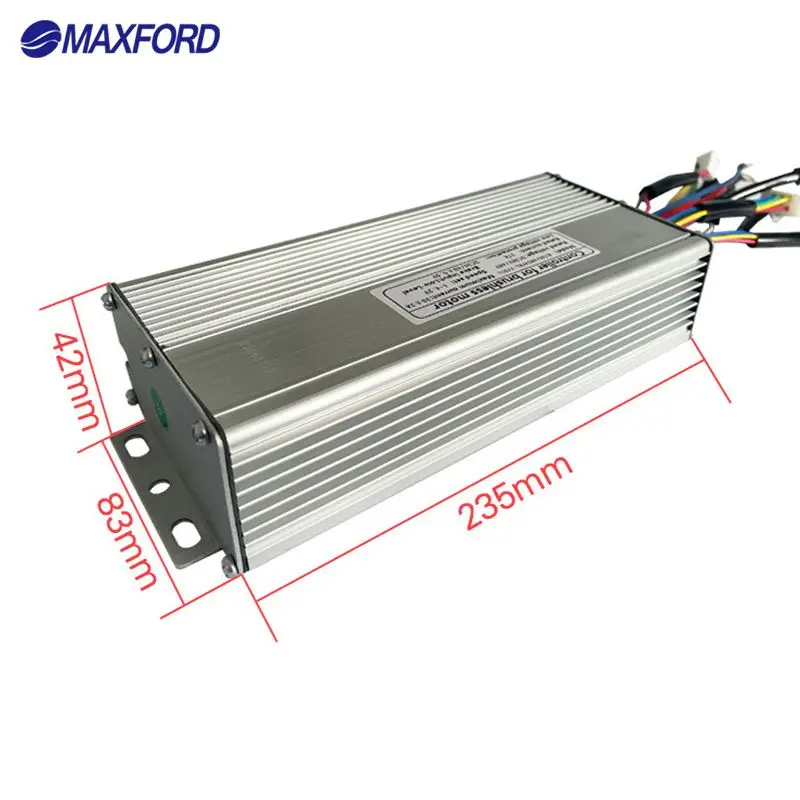 Контроллер для электрического велосипеда MAXFORD 1500 Вт 2000 3000 KT48V-50A часть квадратный волновой контроллер со световым кабелем