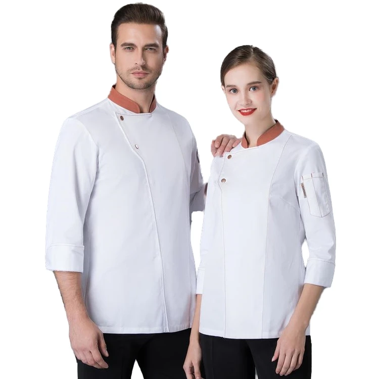 
Restaurant Chef Uniforms Chef Coat Jacket Quick Production Low Moq Polyester Fiber Design for Women for Restaurant & Bar Casual 