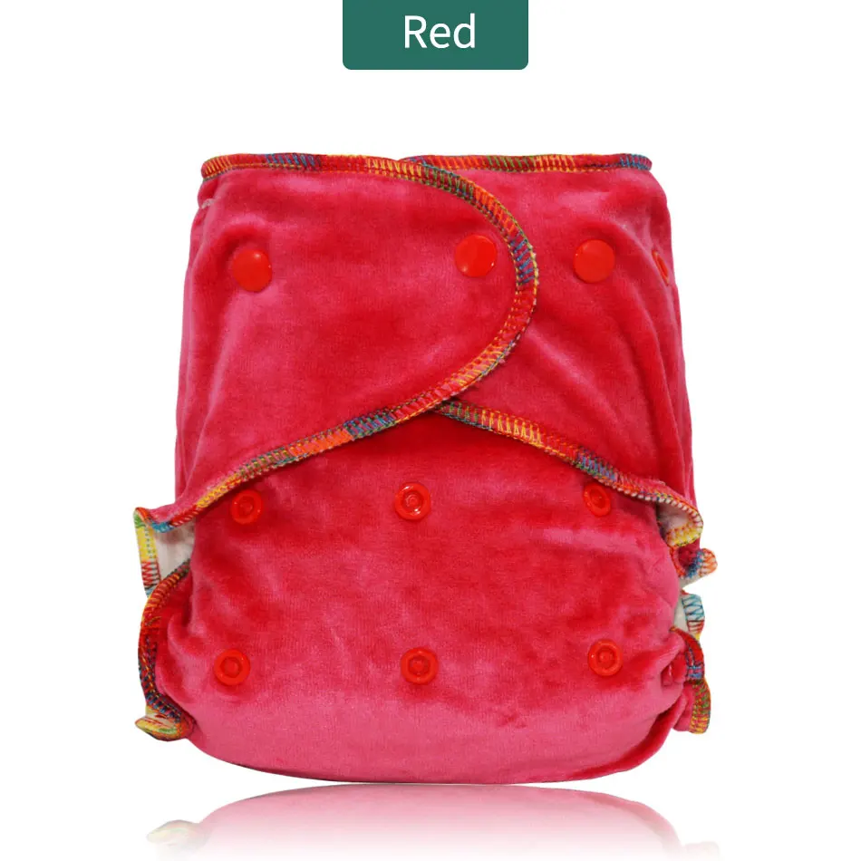 OEM Bamboo Velour fitted cloth diaper not waterproof, needs to work with diaper cover