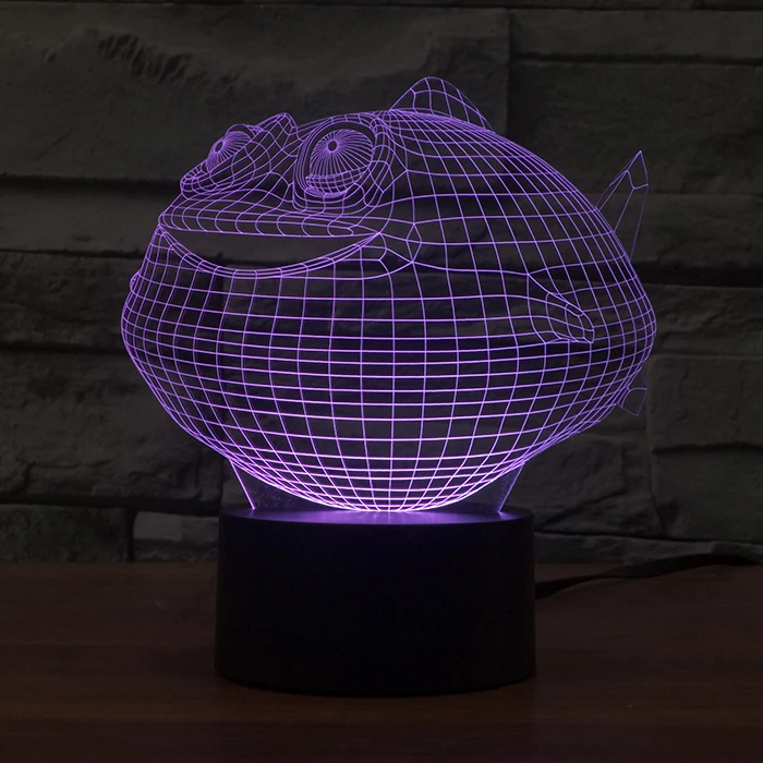 Yunlife 3d night light table lamp plug in night light for gift