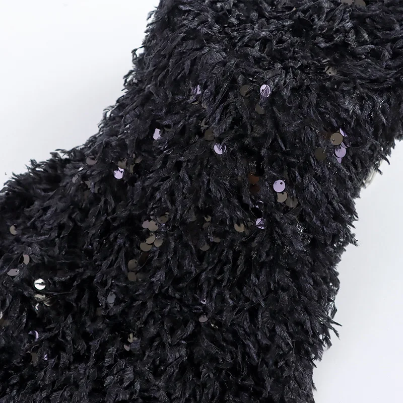 Colorful Fabric Supplier Fur Lace Embroidery Fabric with Beads and Pearls for Polynesian Dress