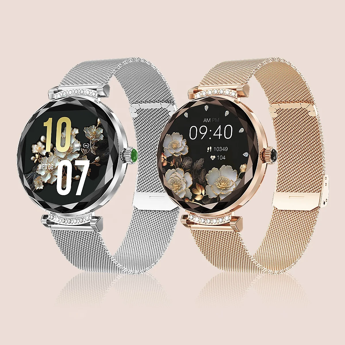 Small AMOLED Display Women Relojes Smart Watch NX7 PRO with BT Calling Round Screen Heart Rate Monitor Sport Ladies Smartwatch