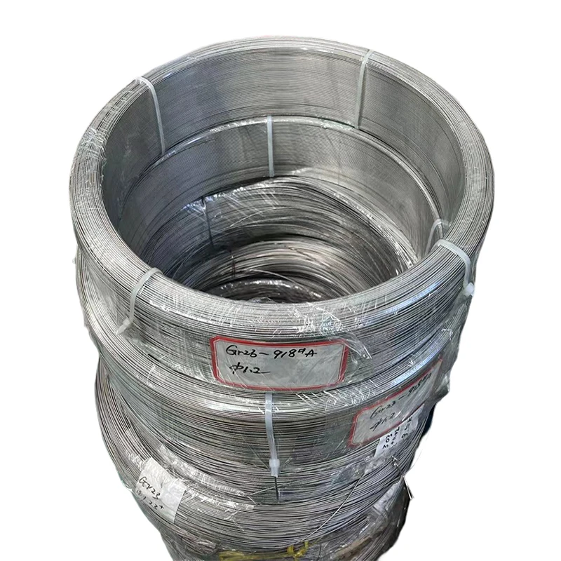 Gr9 Ti3AL-2.5V titanium welding wire for bicycle frame welding