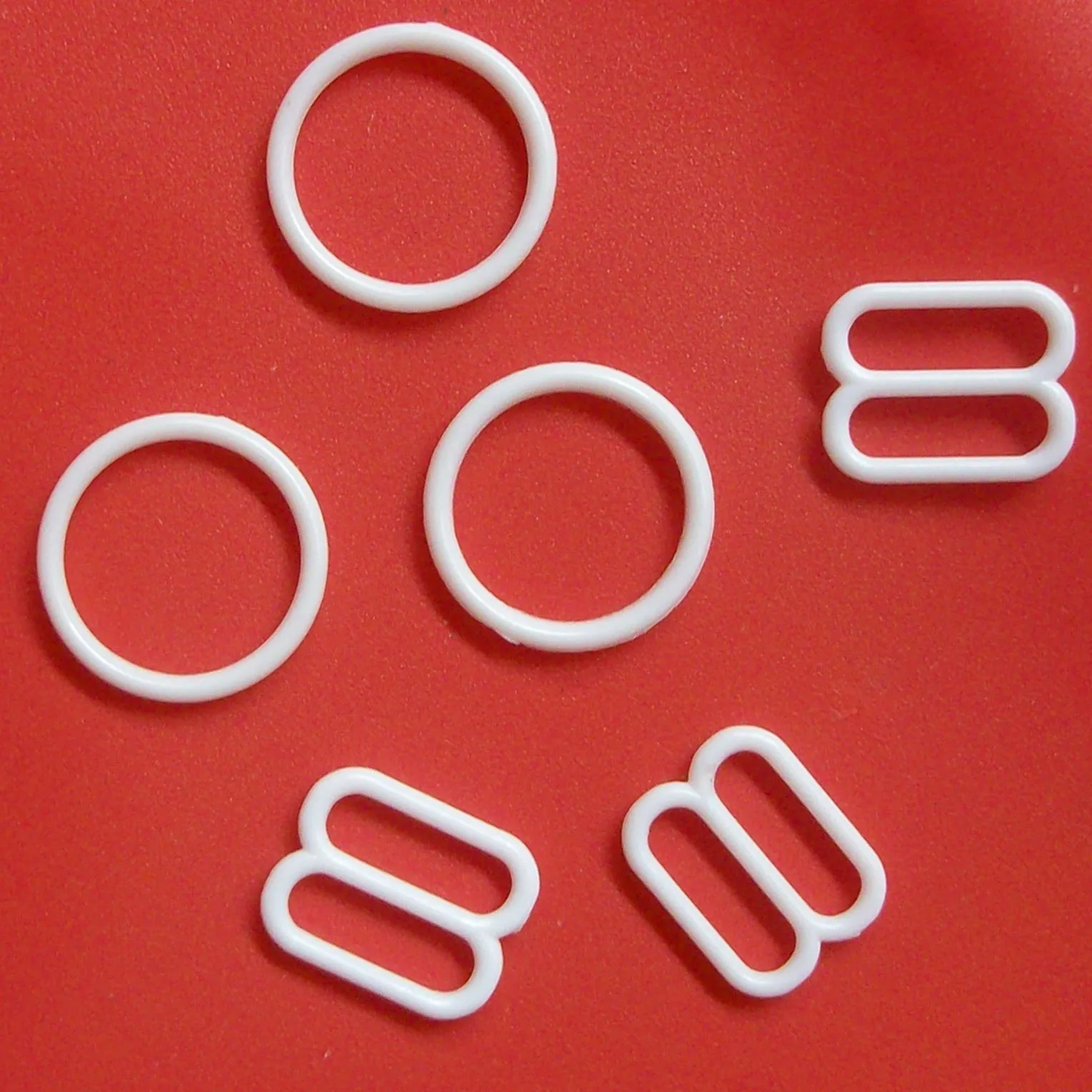 Plastic Bra Ring and Slider Transparent Clear Underwear Clothing Charm Pendant Underwear Accessories Underwear Satin Bow Ribbon