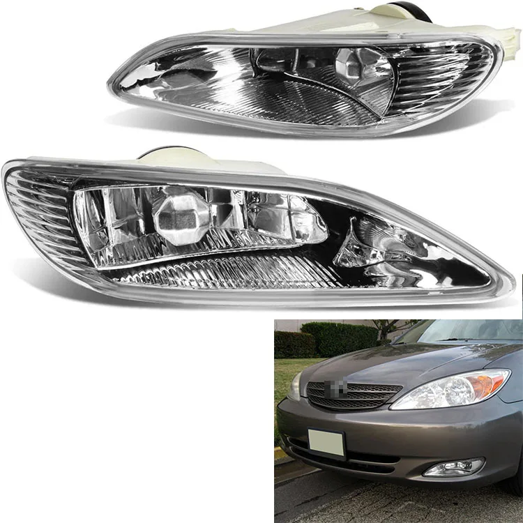 High quality clear fog light pair + switch wiring kit for 2005-2008 Toyota Corolla bumper lights 2003-2004 Camry