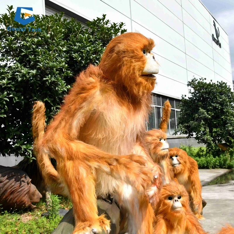 CCAA11 Most Attractive Vivid animated monkey model animatronic realistic monkey for theme park