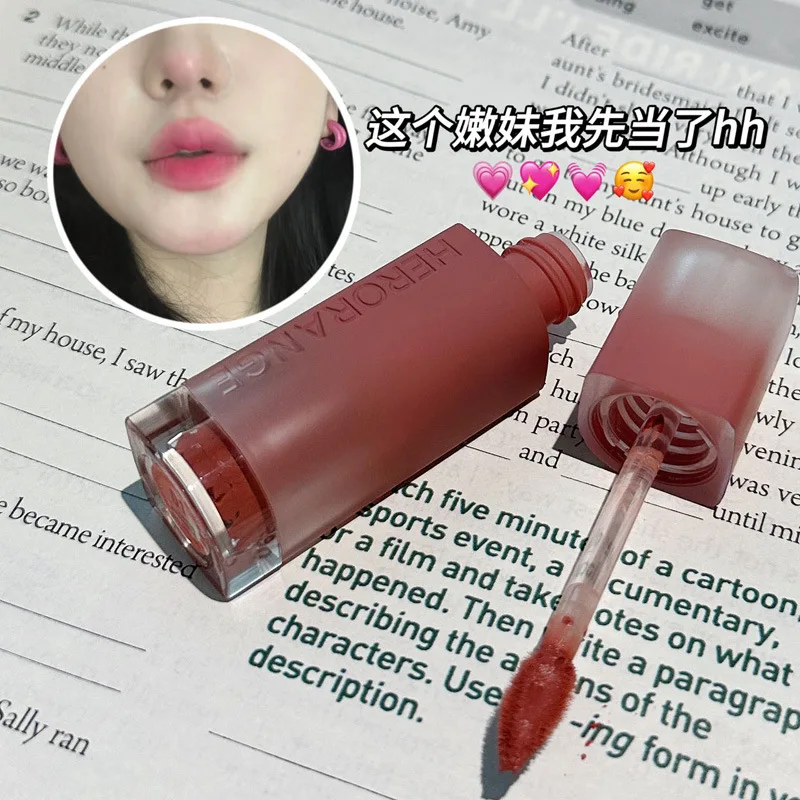 HERORANGE Velvet Matte Moisturizing Lip Mud Long-Lasting Holding Makeup Non Stick Cup Multi-Colors Lip Gloss Vendor