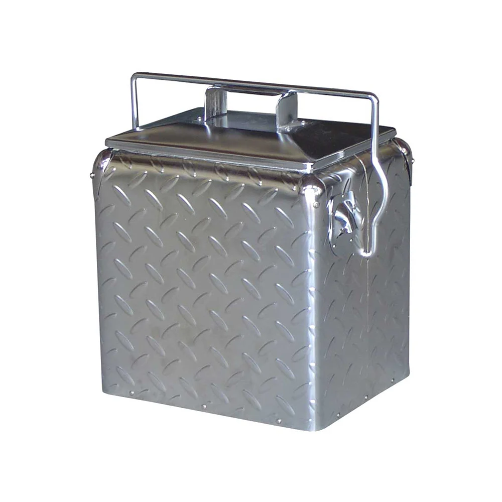 13L  High Quality Diamond Plate Cooler Box For BBQ/Party/Picnic