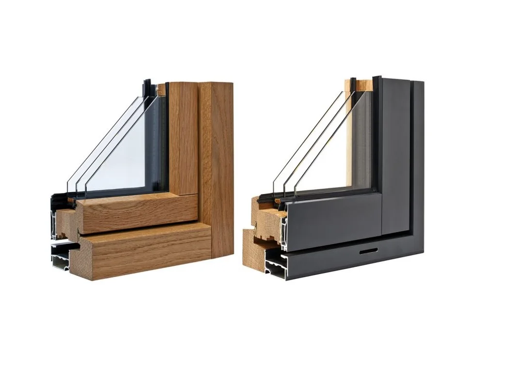 NorthTech NFRC Certified Double Glazed Cost-Effective Durable Aluminium Flush Casement Windows Square Fixed Window