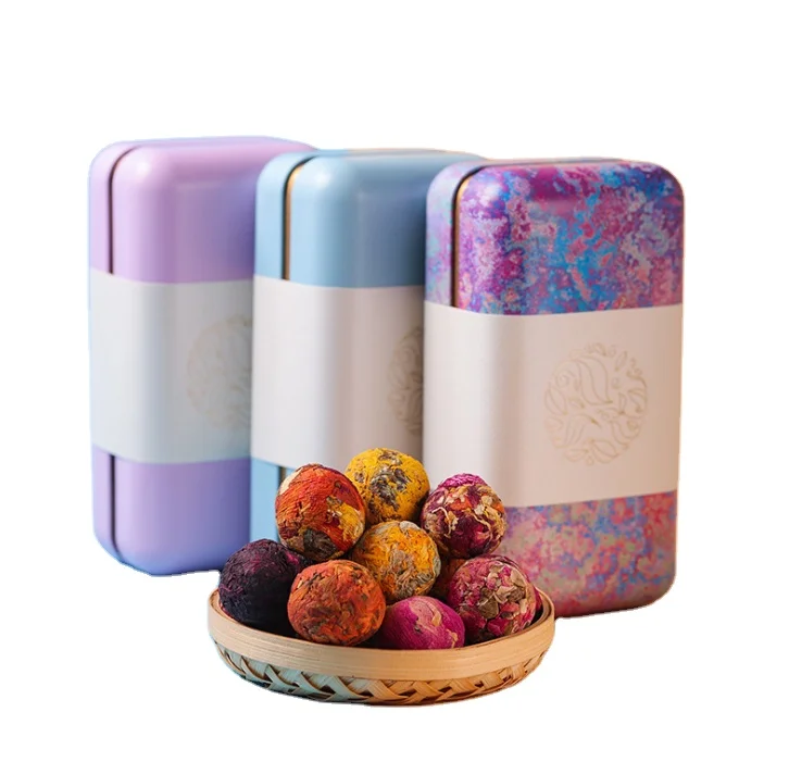 Китайский Цветущий чай с розой/жасмином/лилией/хризантемой