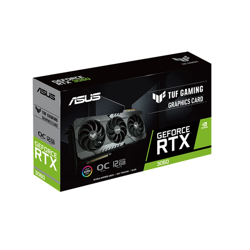 Cheap GPU 3060 Graphics Card For ASUS TUF GeForce RTX 3060 O12G GAMING LHR 8GB Graphics Card for Desktop Computer