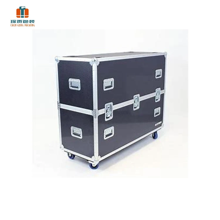 Shockproof Waterproof Road Case Plasma Screen transportation 55 inch tv flight Case