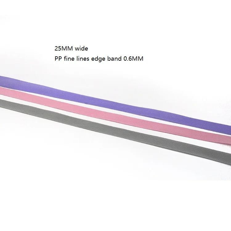 Black polypropylene ribbon PP bag edge belt helmet belt backpack belt web band