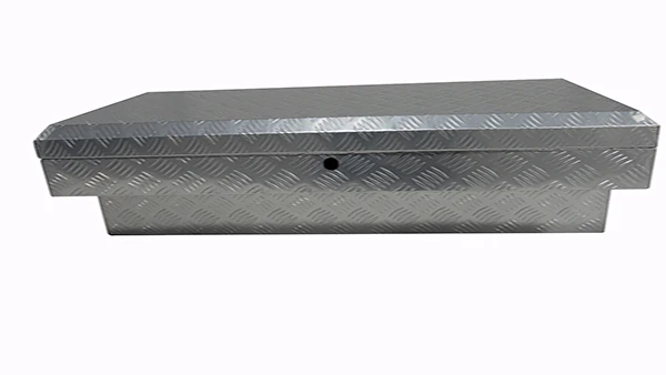 Waterproof Aluminum Customize Silver Diamond Tread checker plate Truck Tool Box lock Pickup Storage Toolbox