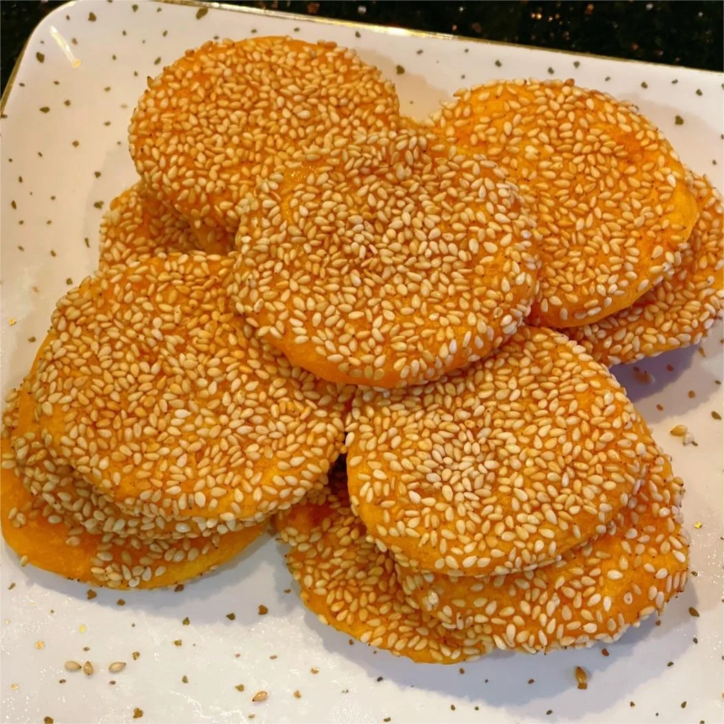 HALAL Certified Frozen Tim Sum Pumpkin Pancake with Sesame Sesame Pancake Based Pumpkin