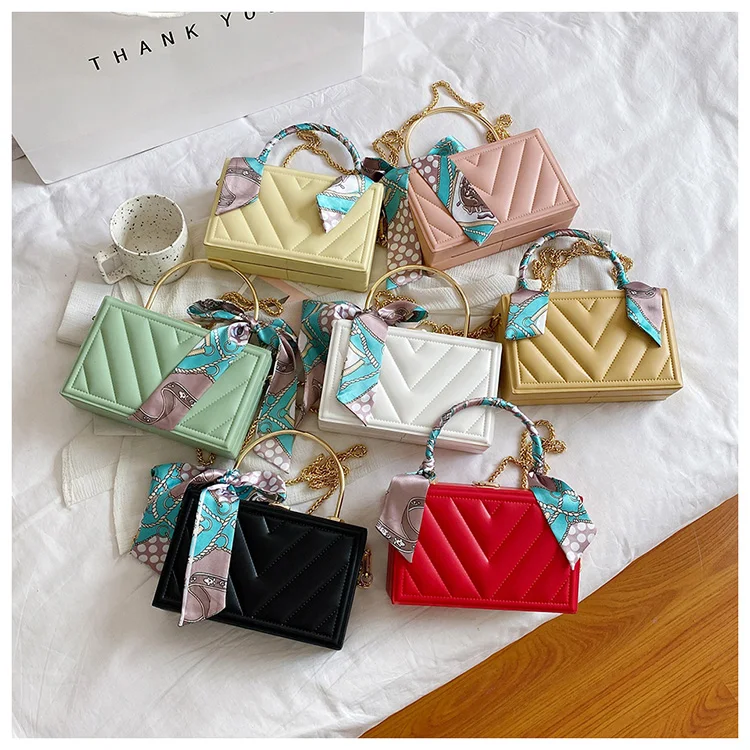 Good Quality PU leather Handbags for Lady Fashion Designer bags Box Purse Winter 2021