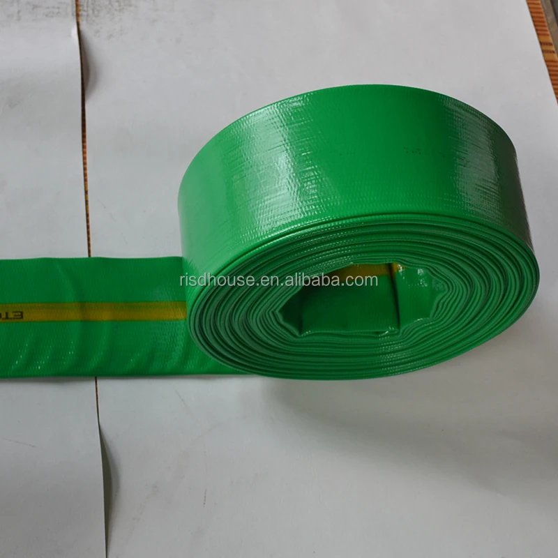 Risd High Quality 4 Inch Soft Irrigation Saving Pvc Layflat Fire Water Hoses Made In China