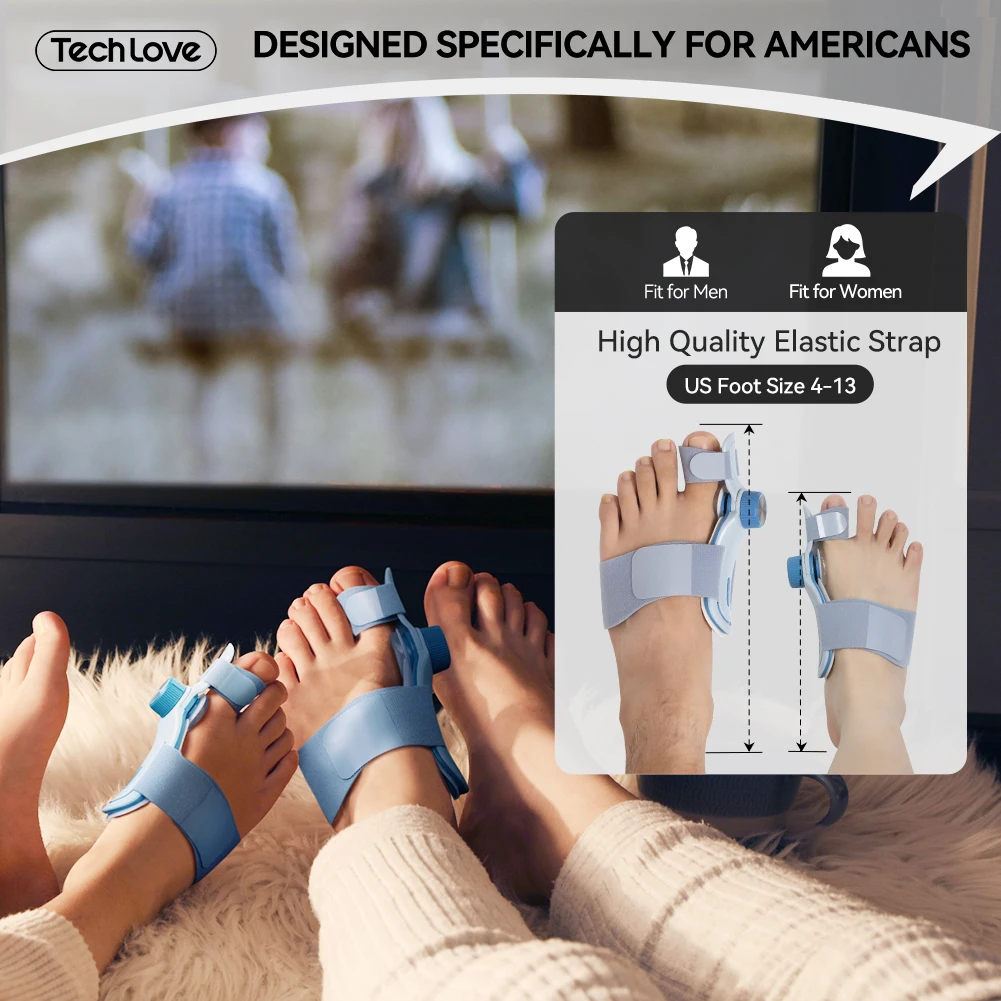 Tenicore Big Toe Straightener Splint Bunion Corrector Hallux Valgus Orthopedic Bunion Toe Straightener Joints Fixation Brace