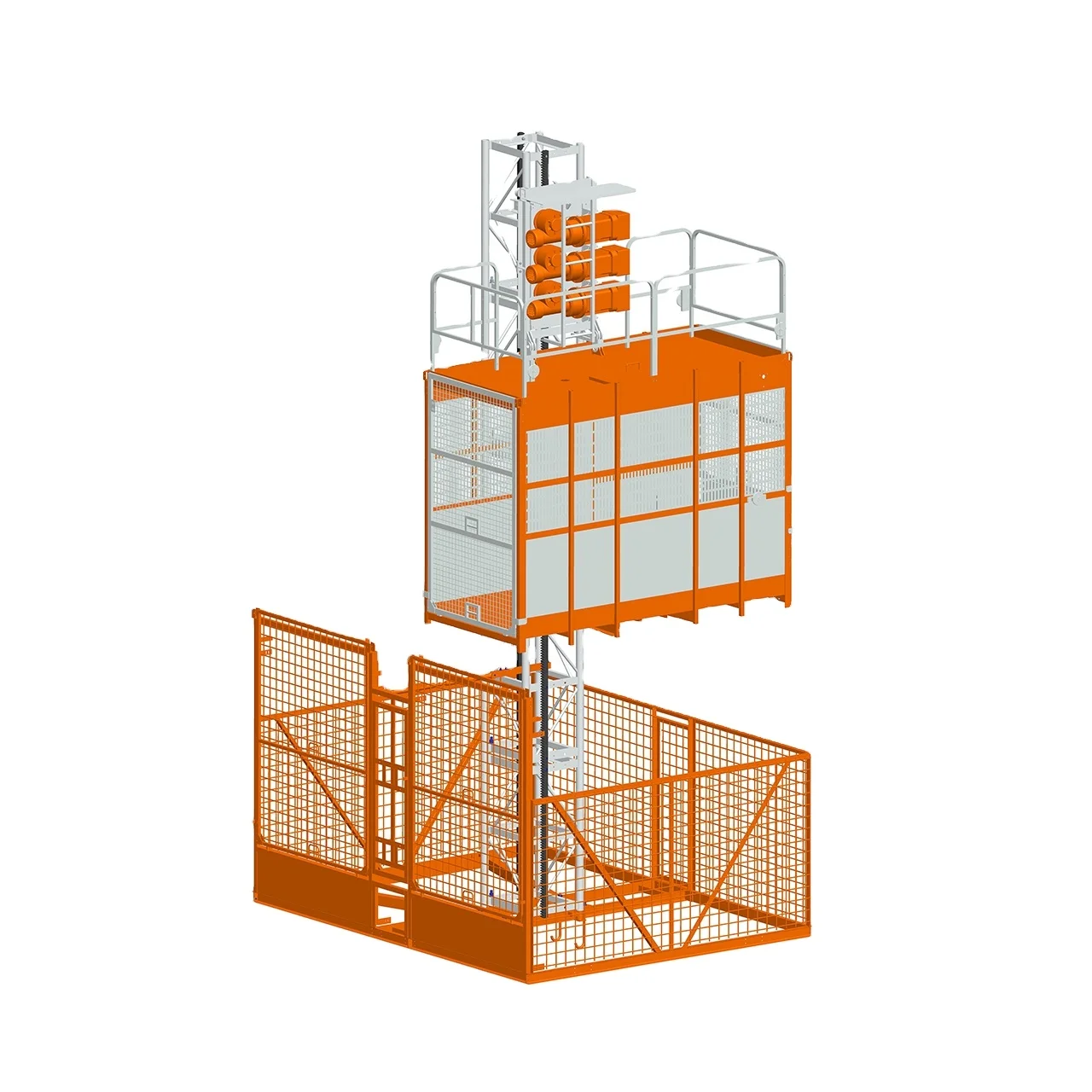For Sale 2ton Single Cage Building Hoist Crane Passenger and Cargo Construction Hoist