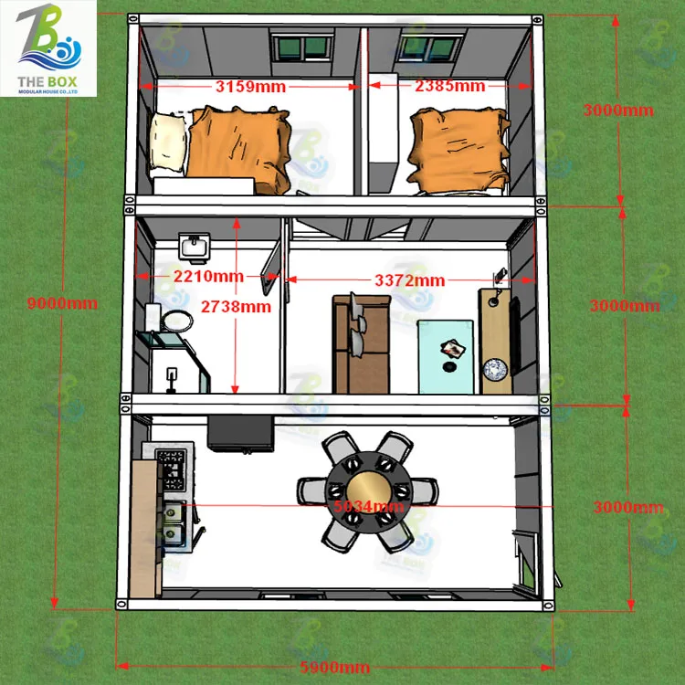Mobile container homes prefab houses made in china 5 bedroom shipping container house Flat pack container house price