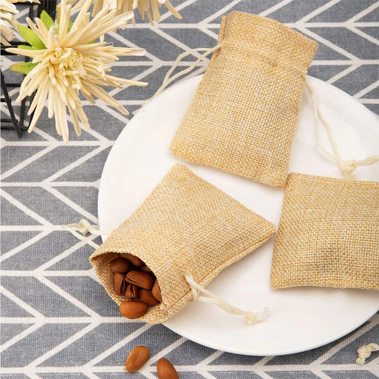 
Cotton Drawstring Bag Customized Small Cloth Bags Muslin Cotton Canvas Produce Bags with Drawstring Cotton Pouch 