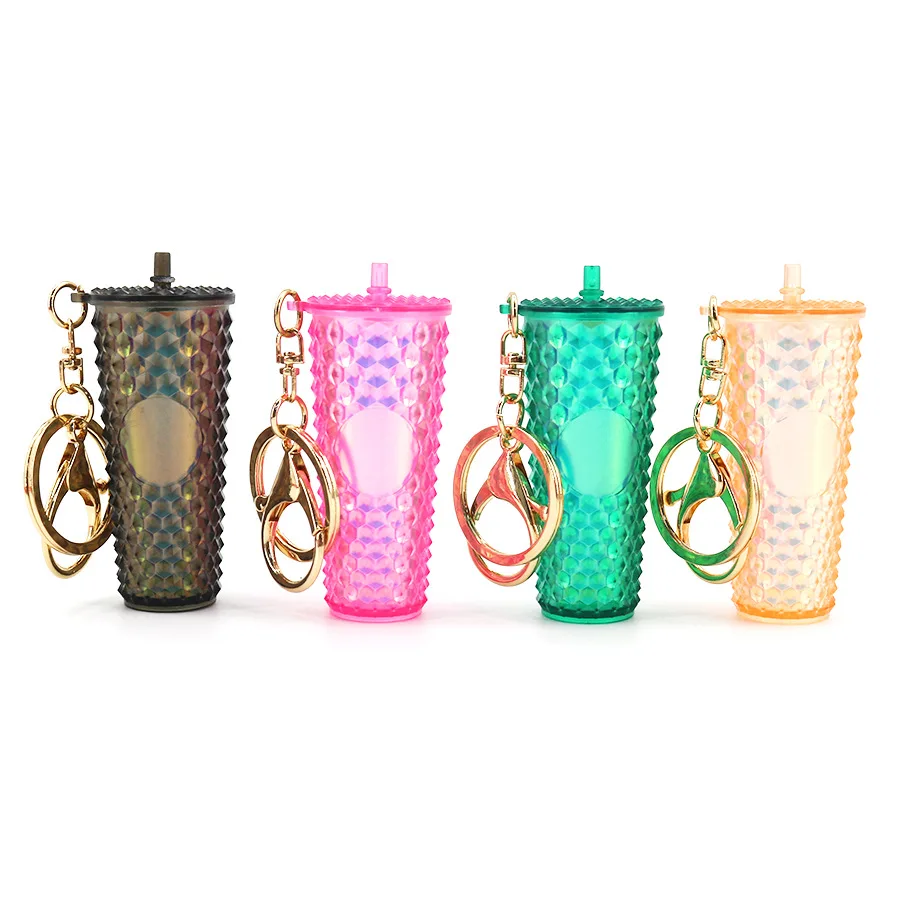 Wholesale New Arrival Mini Coffee Up Key Chain Bag Car Accessories Mini Durian Cup Keychain