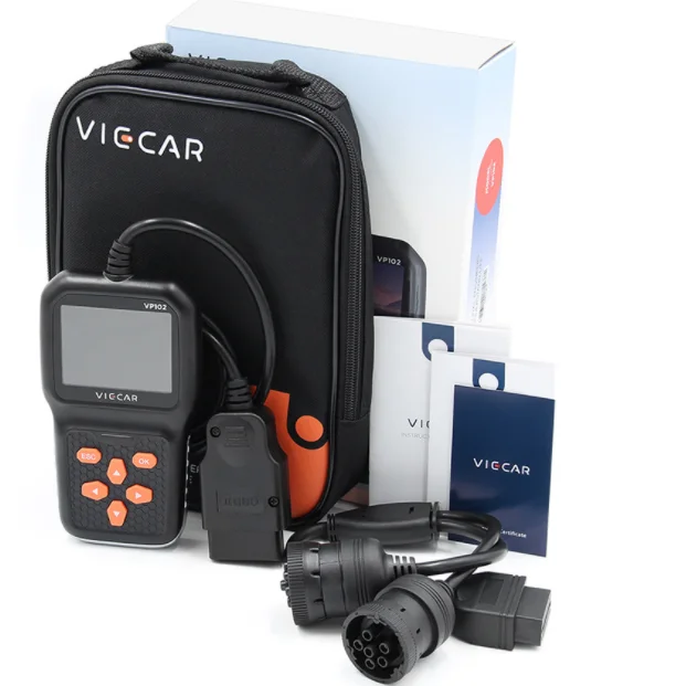 Диагностический инструмент Viecar VP102 для грузовиков считыватель кодов 12 В/24 В и тяжелых