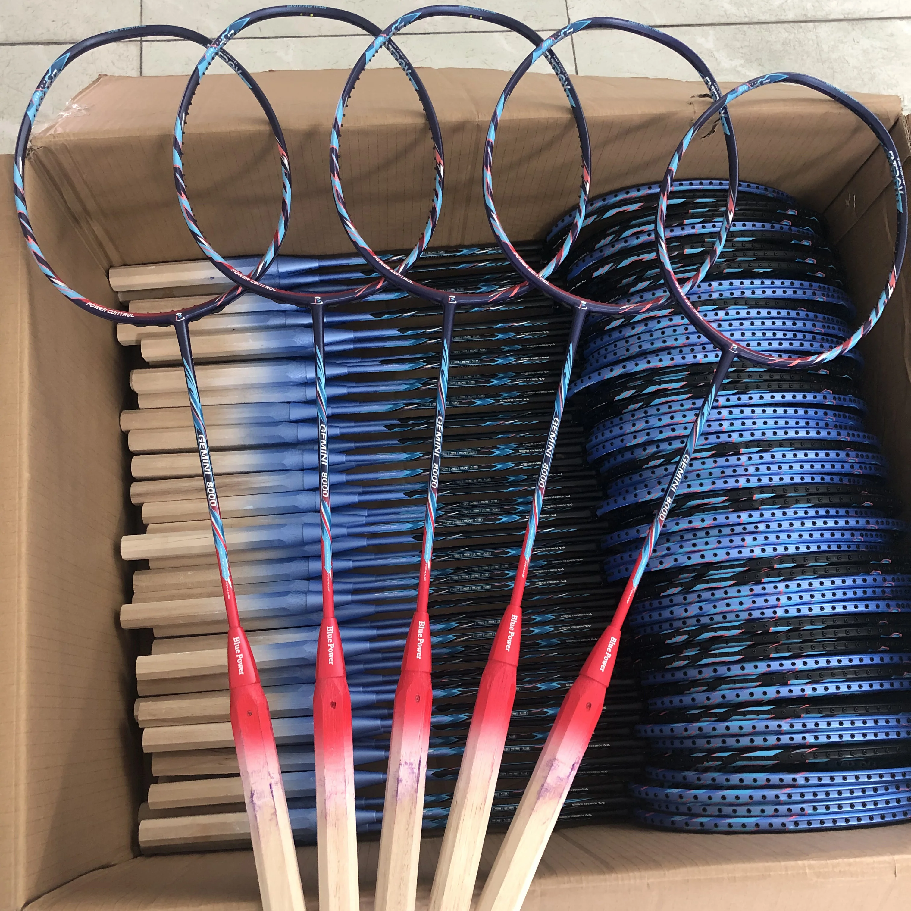custom fiber professional high quality factory direct sale lightweight carbon fiber badminton racket