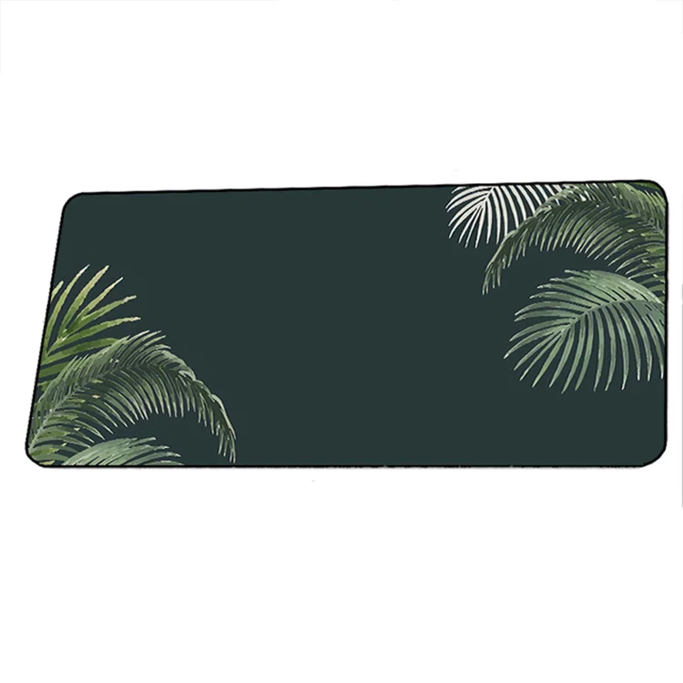 300*800MM Large Banana Leaf Mousepad Anti-Slip Natural Rubber With Locking Edge Mouse Mat
