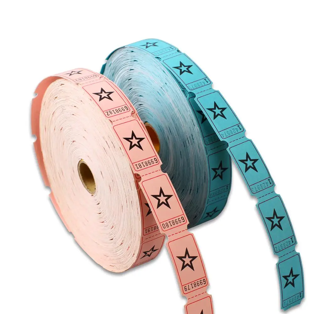 Chinese raffle tickets roll