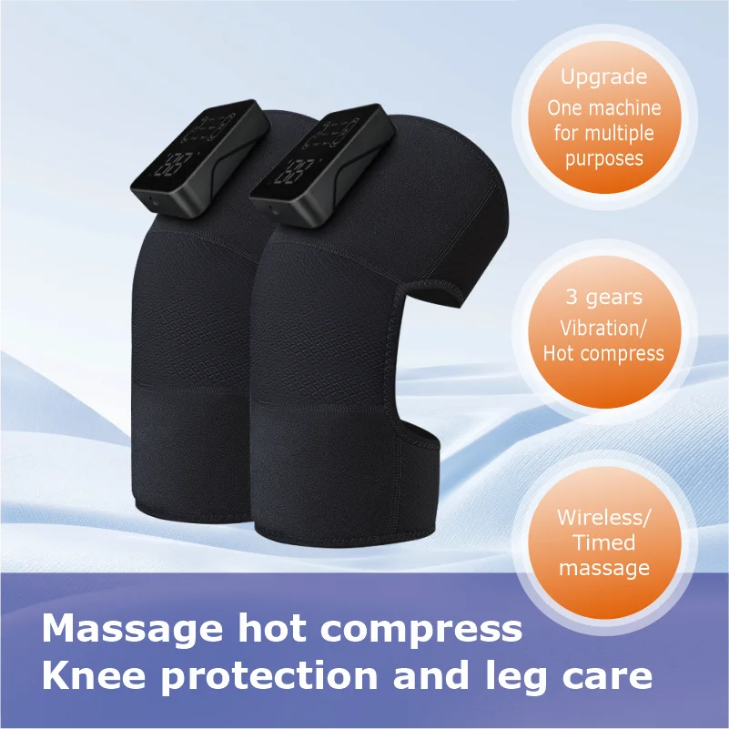Air Compression And Vibrating Arthritis Electric Wireless Infrared Joint Knee Massager Machine With Heat