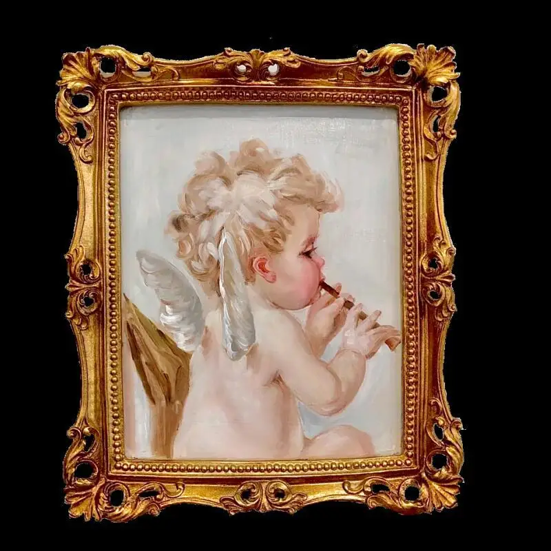 Retro European resin picture frame hanging wall rectangular picture frame table living room sofa porch decorative painting